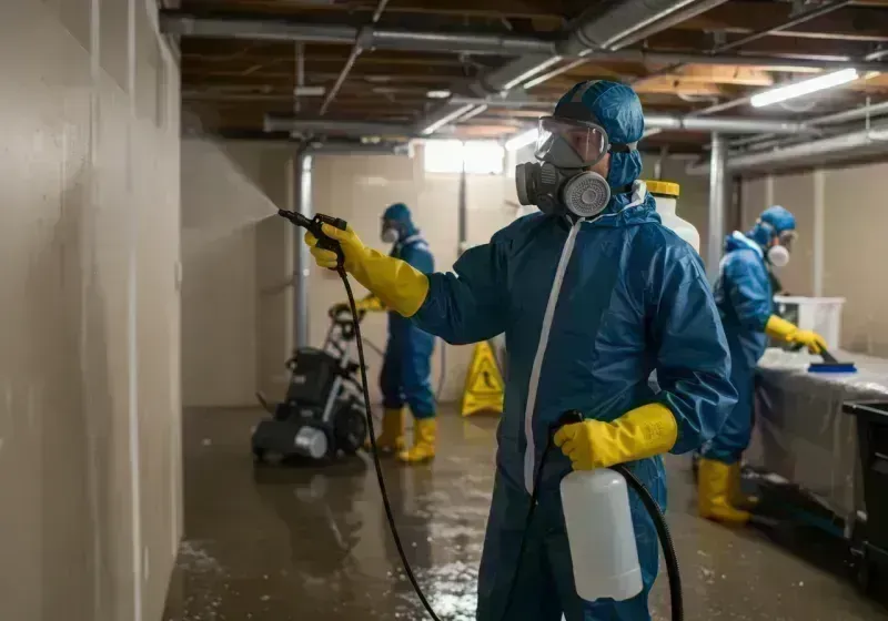 Basement Sanitization and Antimicrobial Treatment process in Lafayette, CA