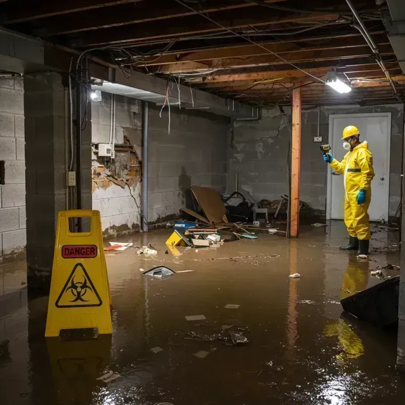 Flooded Basement Electrical Hazard in Lafayette, CA Property